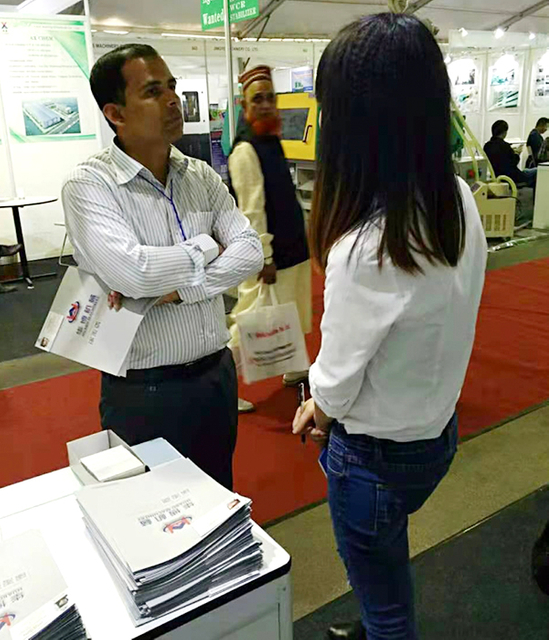 a exposição de Bangladesh da empresa de máquinas de corte não tecido