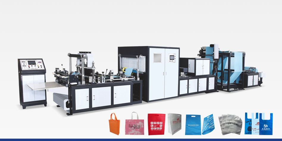 Ultrasonic nonwoven bag making machine