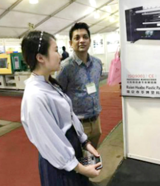 a exposição de Bangladesh da empresa de máquinas de corte não tecido